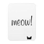 Meow Black Cat Anpassbares Magnet (Vertikal)