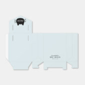 Meow Black Cat Face Blue Boy Baby Dusche Geschenkschachtel (Ungefaltet)