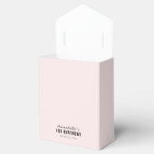 Meow Black Cat Face Pink Girl Geburtstag Geschenkschachtel (Geöffnet)