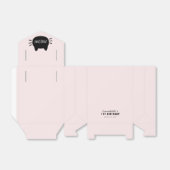 Meow Black Cat Face Pink Girl Geburtstag Geschenkschachtel (Ungefaltet)