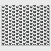 Meow Black Cats Geburtstag Geschenkpapier (Flach)