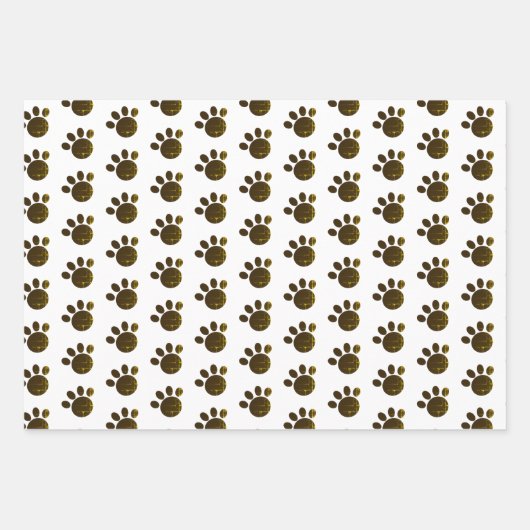 Meow Black Kitty Cat Fishbone Pattern Pink Geschenkpapier Set (Vorderseite 2)