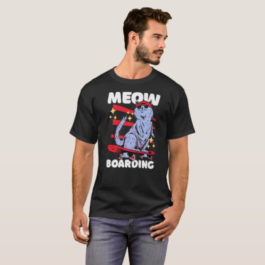 Meow Boarding T-Shirt (Vorne ganz)