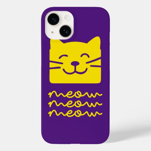 Meow Case-Mate iPhone Hülle (Rückseite)