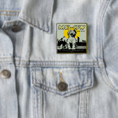 Meow Cat Art - Vintag Button (Beispiel)
