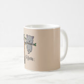 MEOW CAT AUF BAUM KAFFEETASSE (VorderseiteRechts)