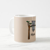 MEOW CAT AUF BAUM KAFFEETASSE (Vorderseite Links)