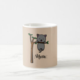 MEOW CAT AUF BAUM KAFFEETASSE