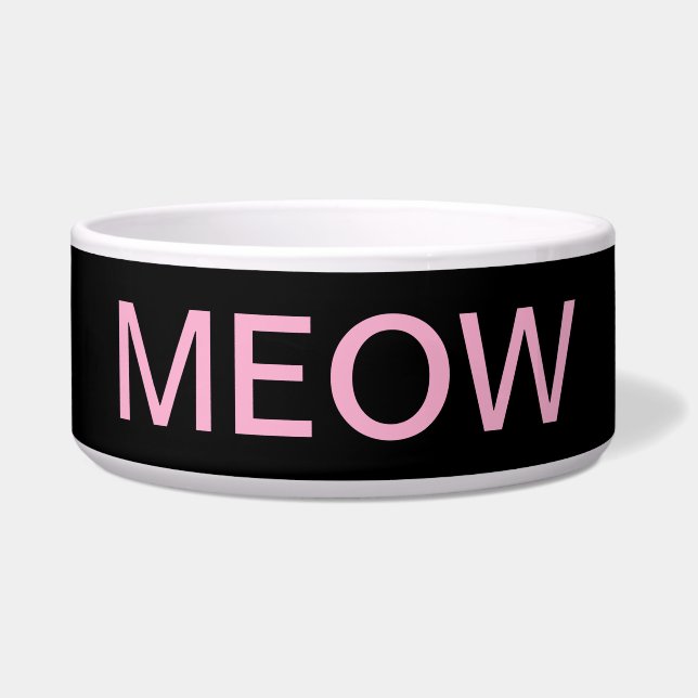 Meow Cat Bowl Napf (Vorderseite)