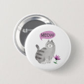 Meow Cat Button (Vorne & Hinten)