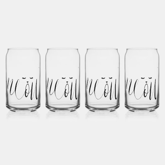 Meow Cat Dosenglas (Vorderseite)