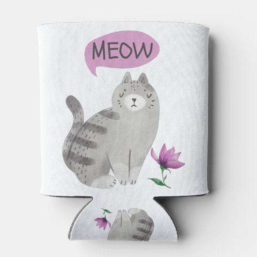 Meow Cat Dosenkühler (Rückseite)