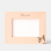 Meow Cat Face Geätzte Rahmen (Vorderseite)