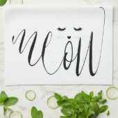 Meow Cat Geschirrtuch (Gefaltet)