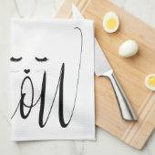 Meow Cat Geschirrtuch (Viertel Falte)