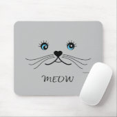 MEOW-Cat-Gesichtspflege Grafik Cool Mousepad (Mit Mouse)