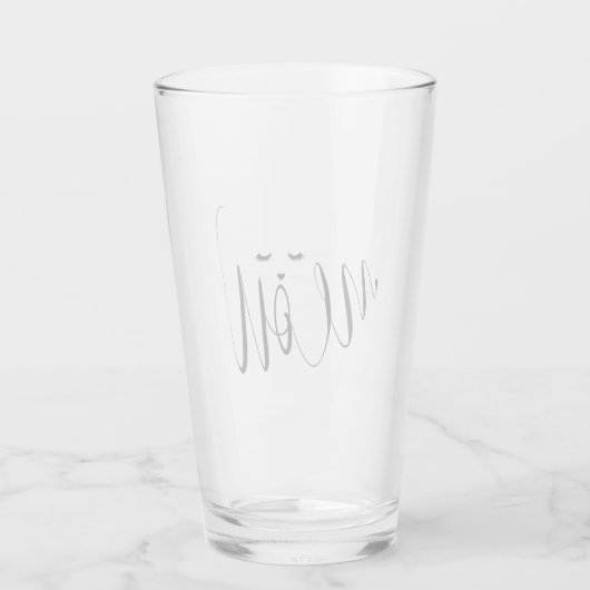 Meow Cat Glas (Rückseite)