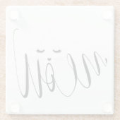 Meow Cat Glasuntersetzer (Rückseite)