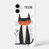 Meow. Cat Illustration Case-Mate iPhone Hülle (Rückseite)
