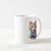 Meow Cat Kaffeetasse (VorderseiteRechts)