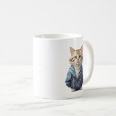 Meow Cat Kaffeetasse (VorderseiteRechts)