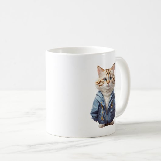 Meow Cat Kaffeetasse (VorderseiteRechts)