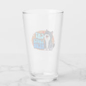 Meow Cat Lover - blaue Katze Glas (Rückseite)