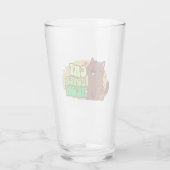Meow Cat Lover - braune Katze Glas (Rückseite)