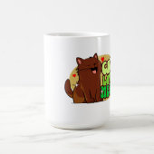Meow Cat Lover - braune Katze Kaffeetasse (Mittel)