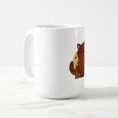 Meow Cat Lover - braune Katze Kaffeetasse (Vorderseite Links)