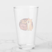 Meow Cat Lover - orange Katze Glas (Rückseite)