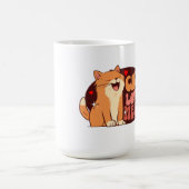 Meow Cat Lover - orange Katze Kaffeetasse (Mittel)