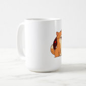 Meow Cat Lover - orange Katze Kaffeetasse (Vorderseite Links)