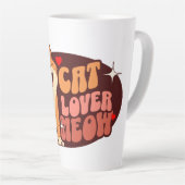 Meow Cat Lover - orange Katze Milchtasse (Rechte Ecke)