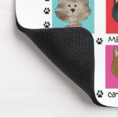 Meow Cat Lover Tshirts und Geschenke Mousepad (Ecke)