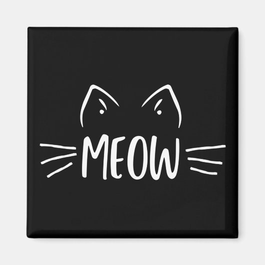 Meow Cat Magnet (Vorne)