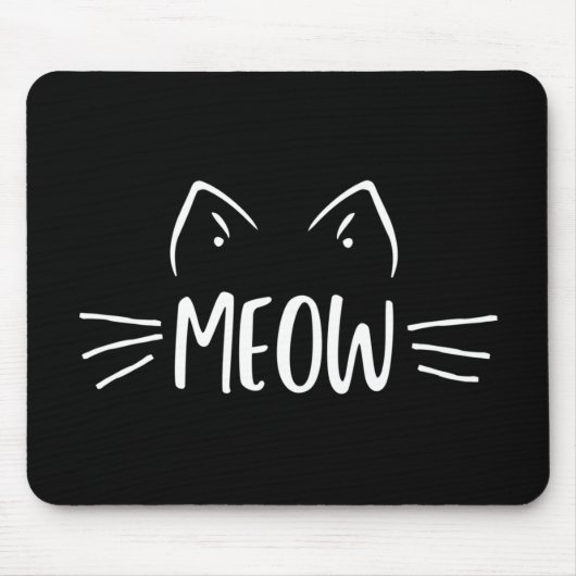 Meow Cat Mousepad (Vorne)