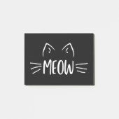 Meow Cat Post-it Klebezettel (Vorderseite)