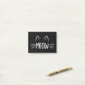 Meow Cat Post-it Klebezettel (Auf Schreibtisch)