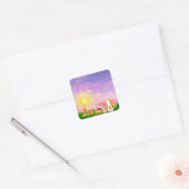 Meow Cat Sunrise Sticker (Umschlag)