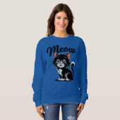 Meow Cat Sweatshirt (Vorne ganz)