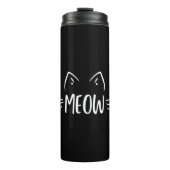 Meow Cat Thermosbecher (Vorderseite)