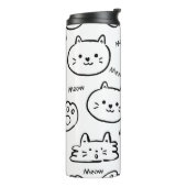 Meow Cat Thermosbecher (Nach links gedreht)