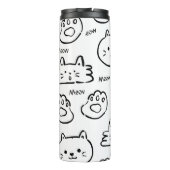 Meow Cat Thermosbecher (Rückseite)