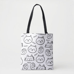 Meow Cat Tote Bag Tasche