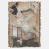 Meow Cats 10 Throw Blanket Decke (Vorderseite Vertikal)