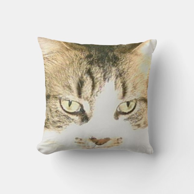 Meow Cats 14 Throw Kissen (Vorderseite)