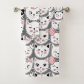 Meow Cats Badhandtuch Set (Insitu)