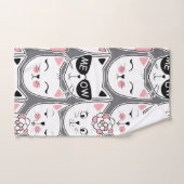 Meow Cats Badhandtuch Set (Handtuch)