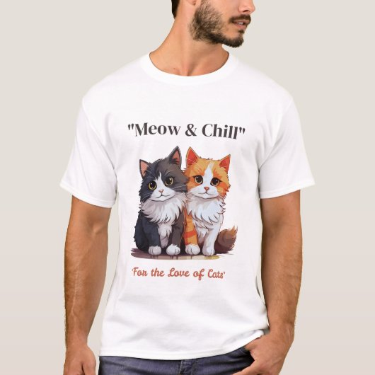Meow & Chill T - Shirt (Vorderseite)